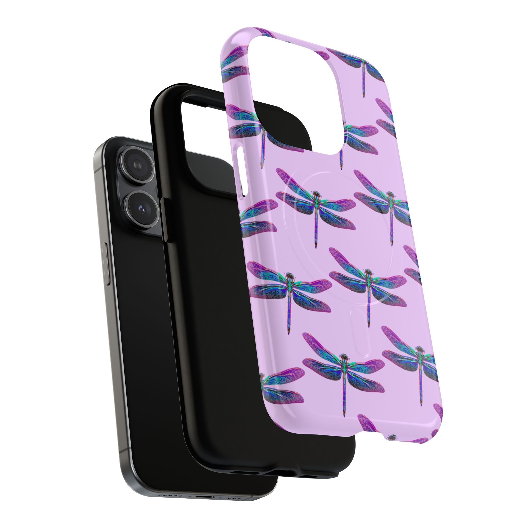 Phone Case | Blue Purple Dragonfly Tough Magnetic Case