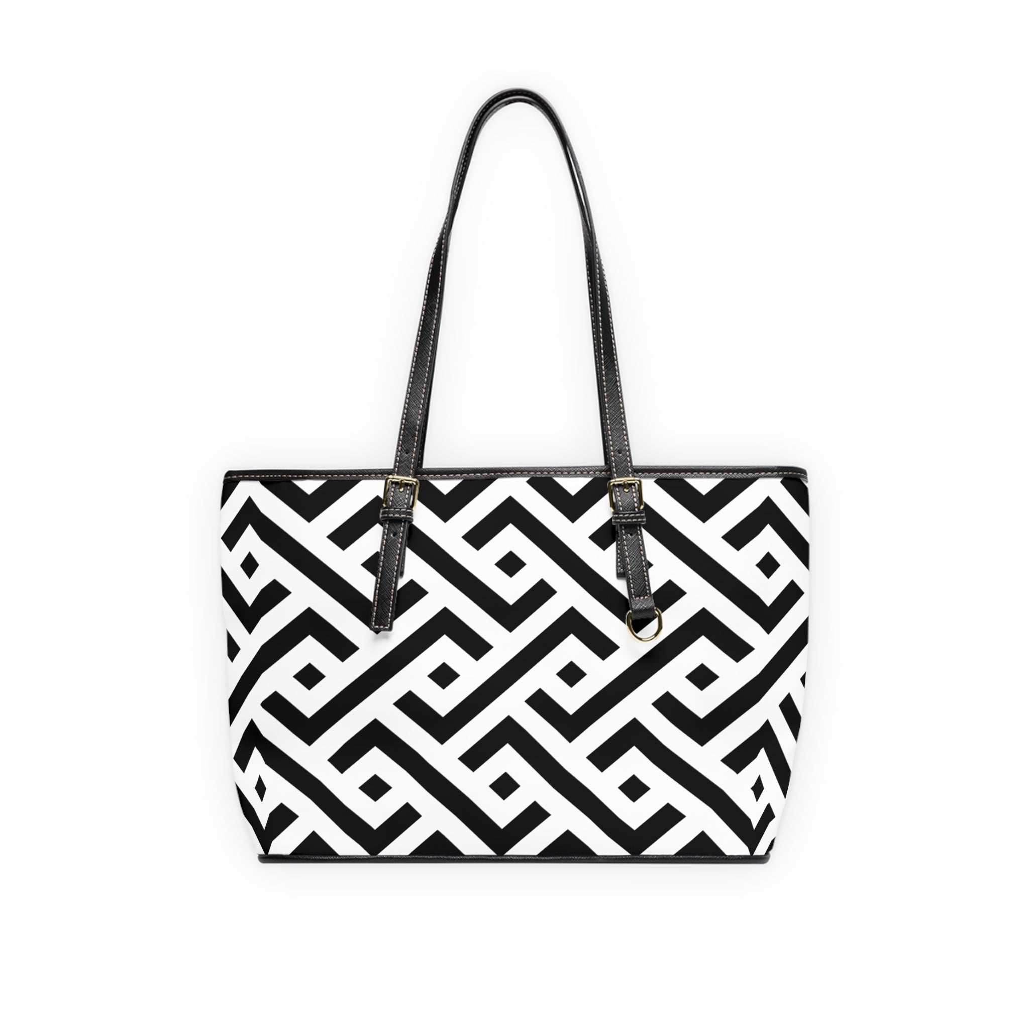 Handbag | Geometric Black & White Shoulder Bag