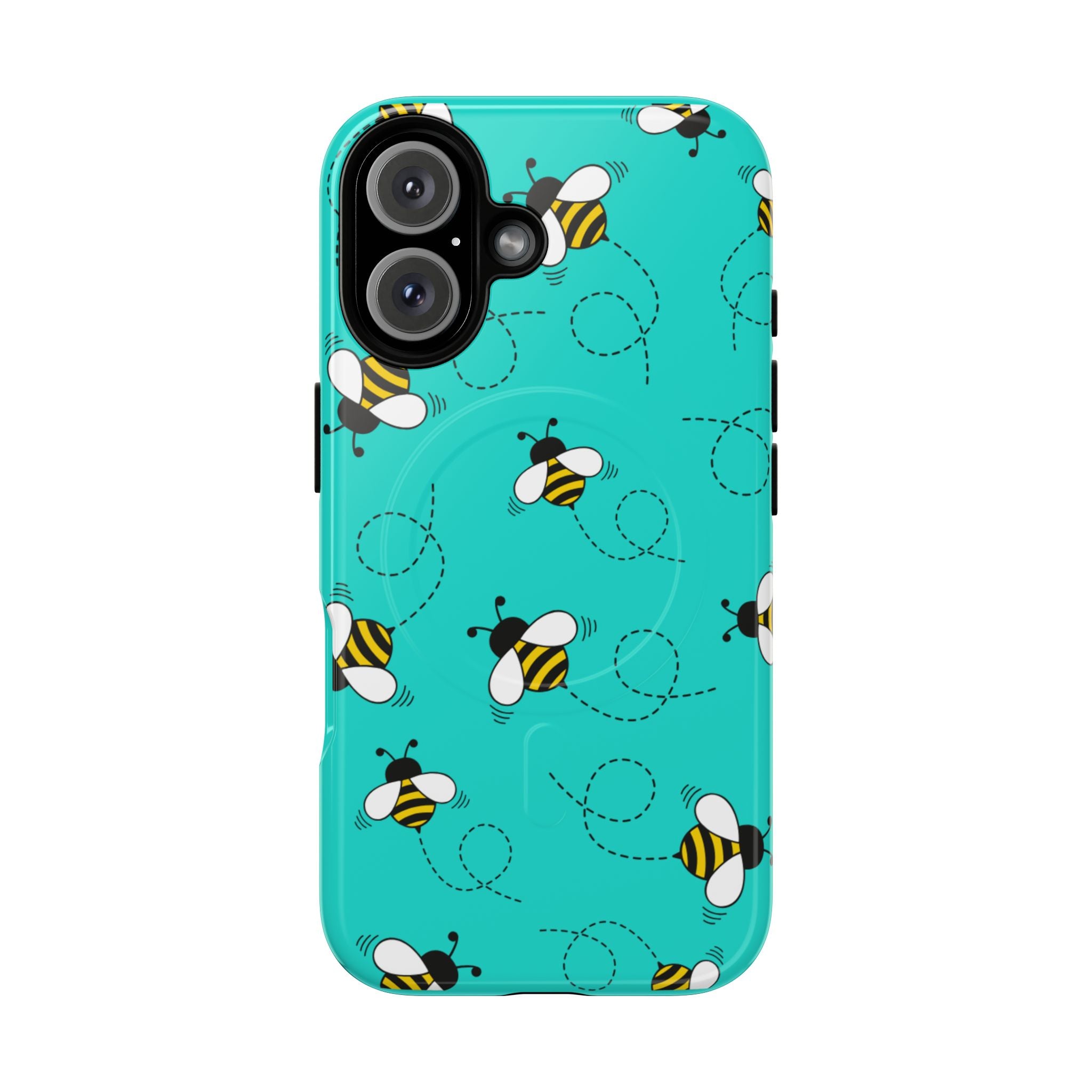 Phone Case | Cute Turquoise Bumblebee Tough Magnetic Phone Case