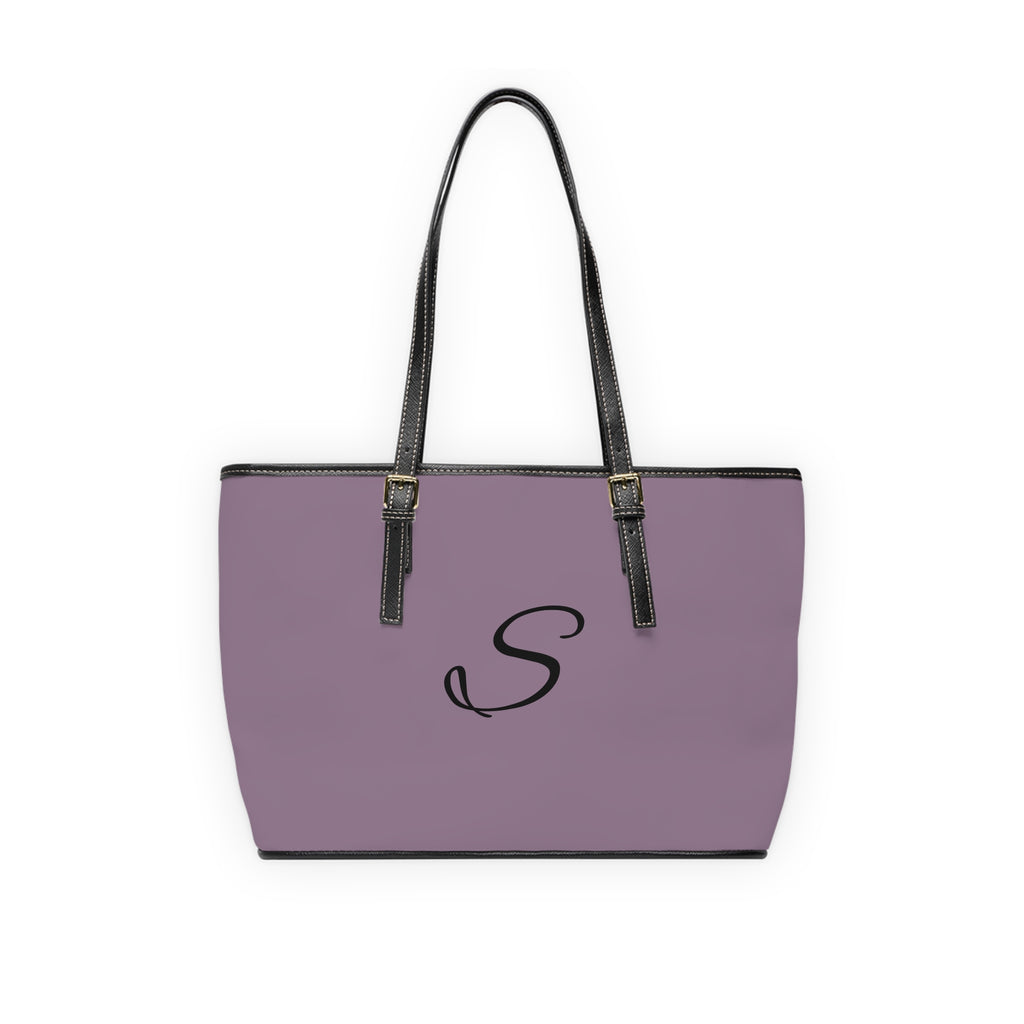 Handbag | Customizable Monogrammed Mauve Shoulder Tote Bag