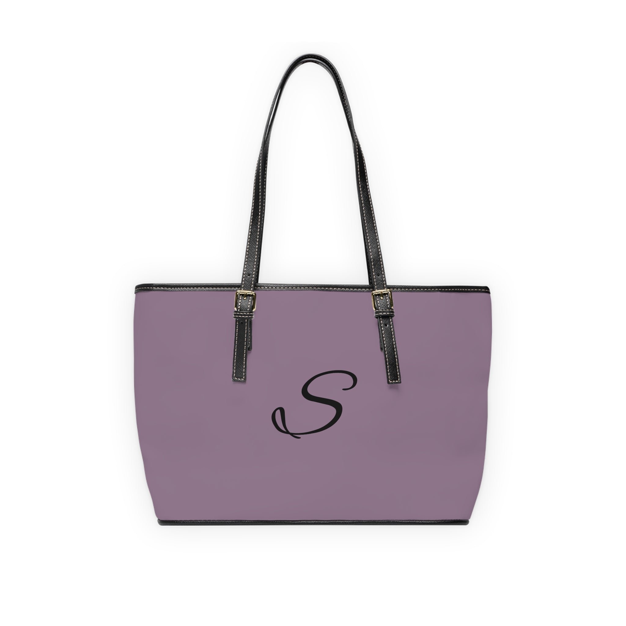 Handbag | Customizable Monogrammed Mauve Shoulder Tote Bag