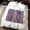 Purple Boho Waves Sweatshirt Blanket