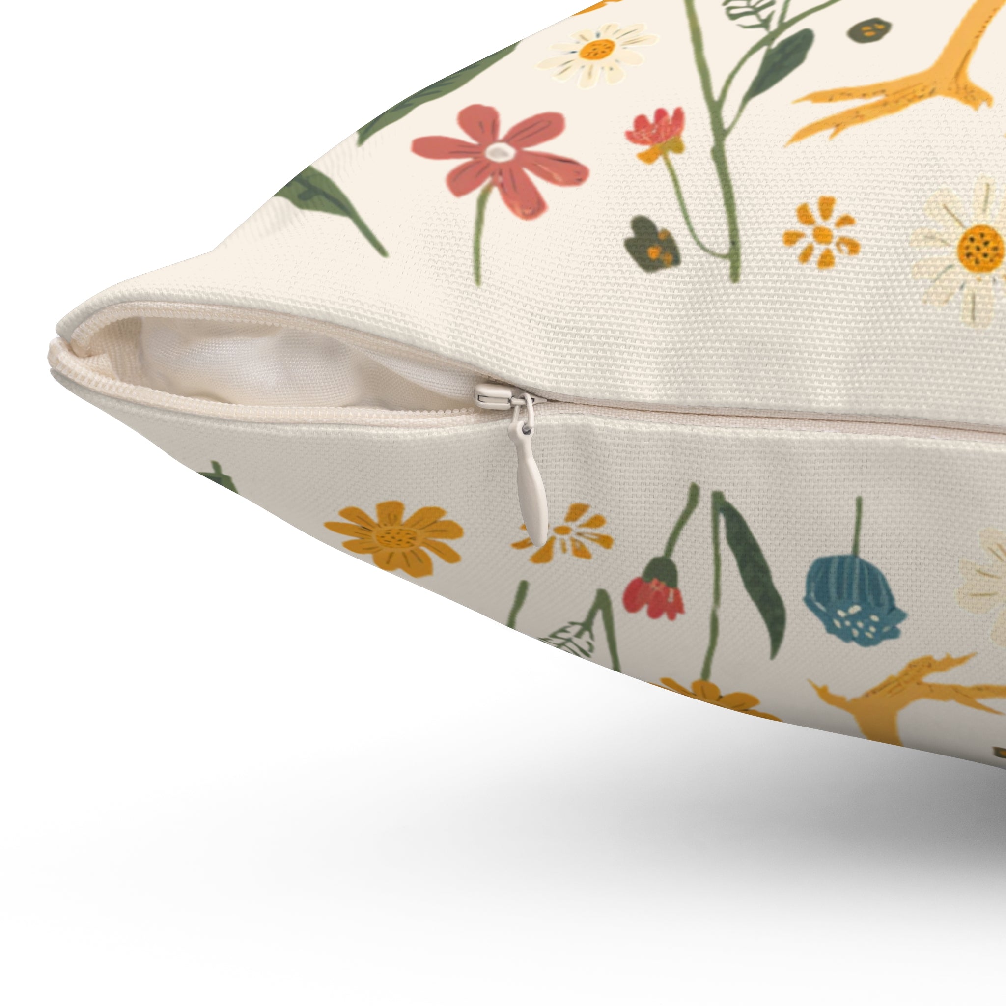 Throw Pillow | Farmhouse Rooster Floral Accent Pillow