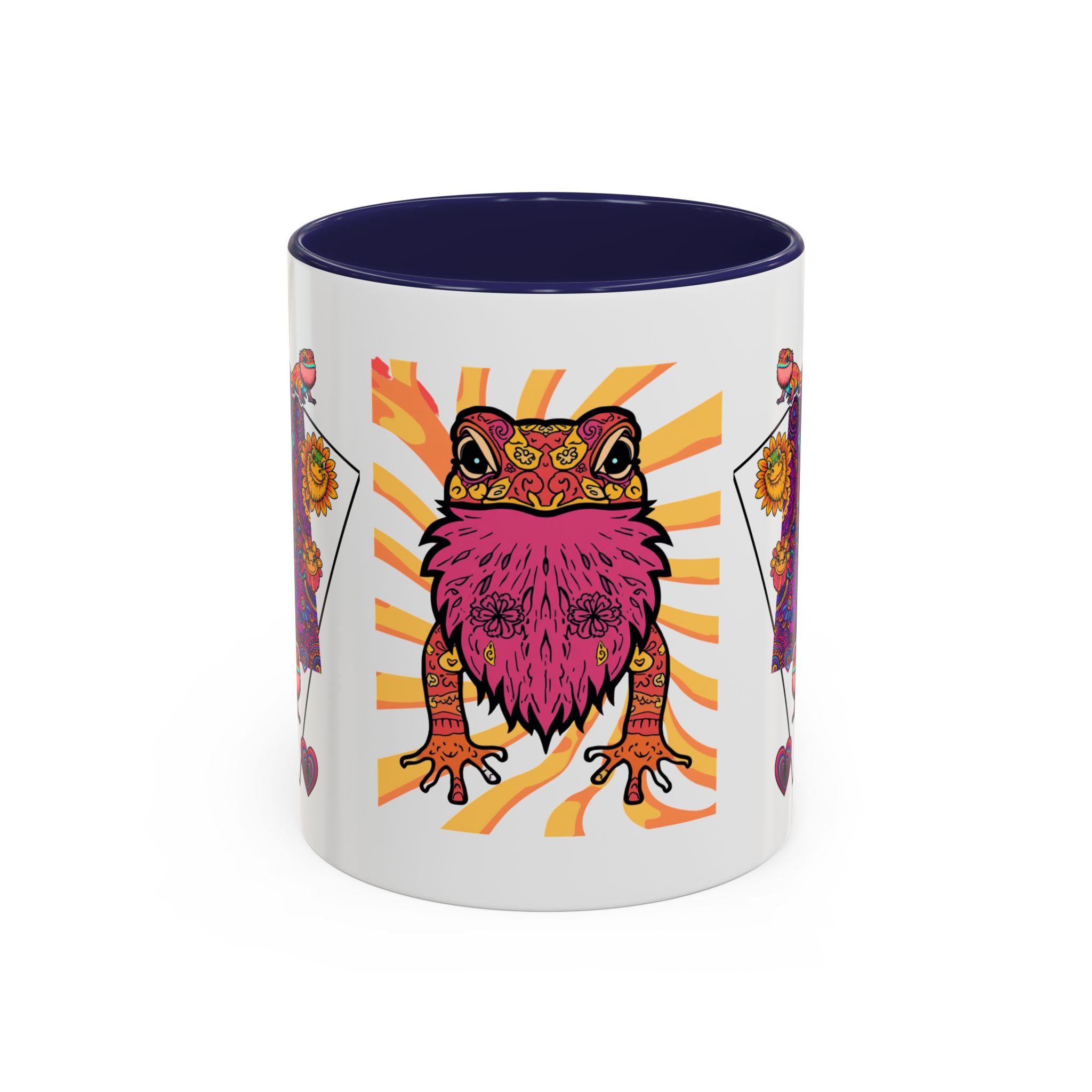 Coffee Mug | Psychedelic Lizards Accent Ceramic Mug