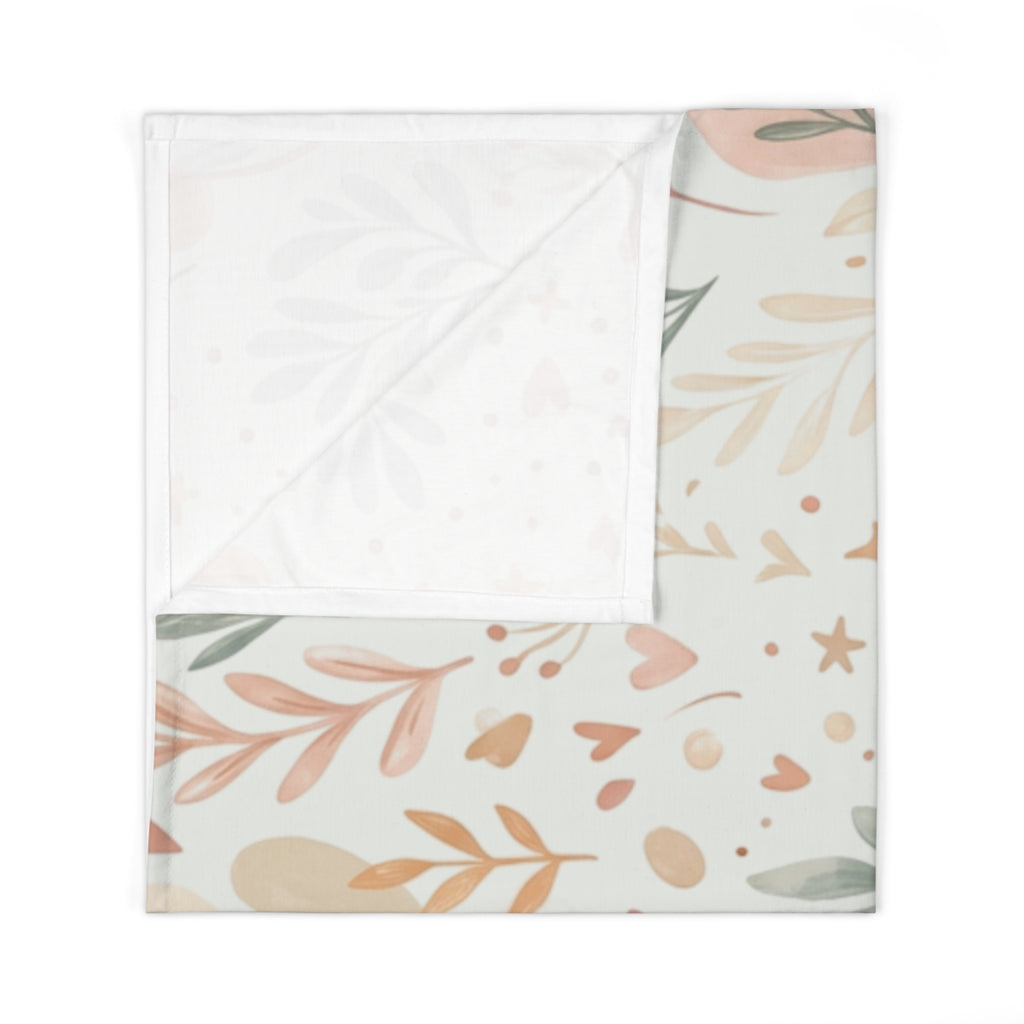 Baby Swaddle Blanket | Soft Neutral Botanical Newborn Wrap