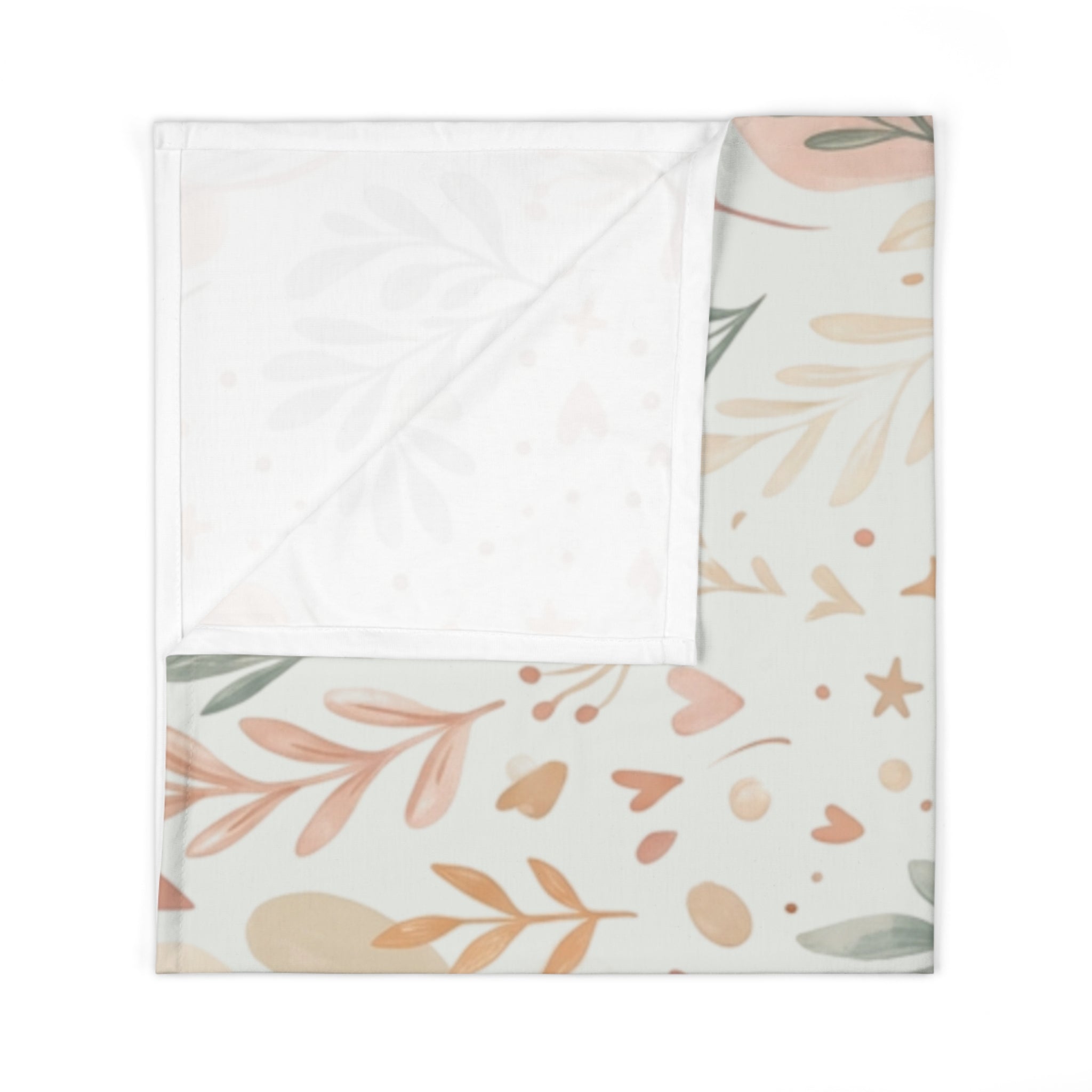 Baby Swaddle Blanket | Soft Neutral Botanical Newborn Wrap