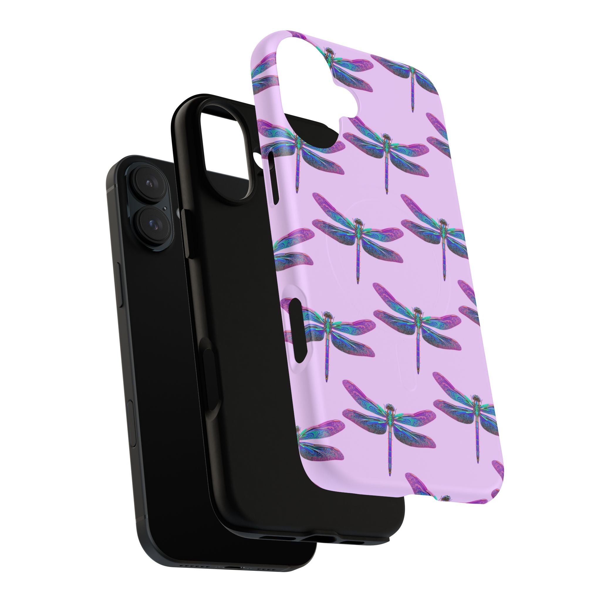 Phone Case | Blue Purple Dragonfly Tough Magnetic Case