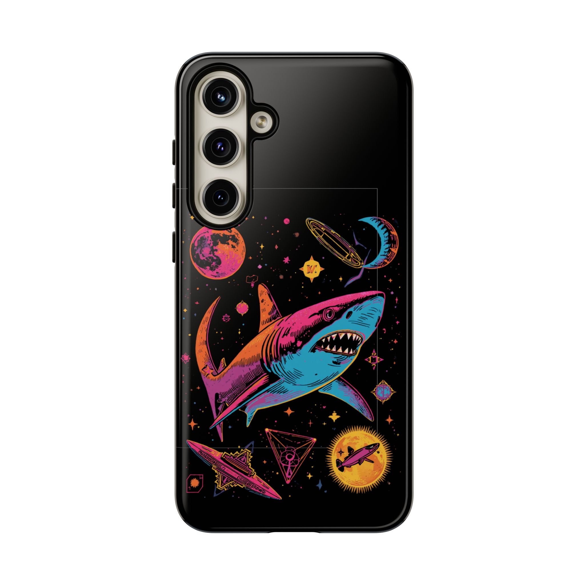 Phone Cases | Neon Space Shark Case