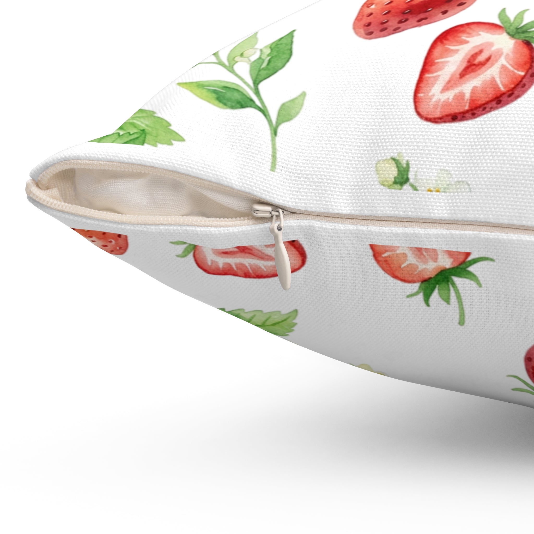 Throw Pillow | Strawberries Pattern Accent Pillow