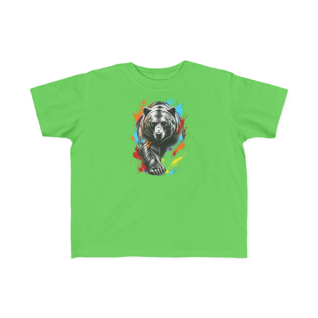 Colorful Kodiak Bear T-Shirt for Tots