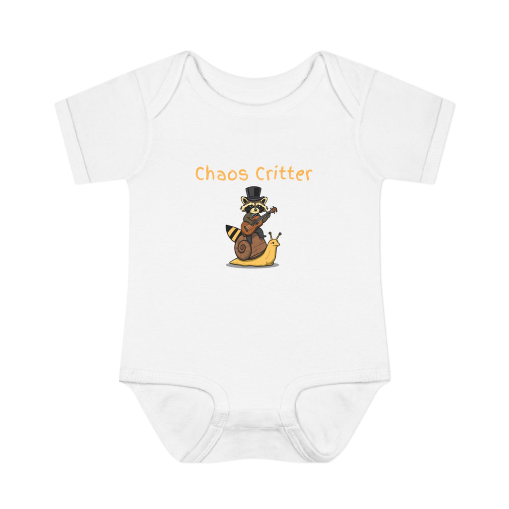 Baby Bodysuit | 'Chaos Critter' Playful Racoon Baby Onesie