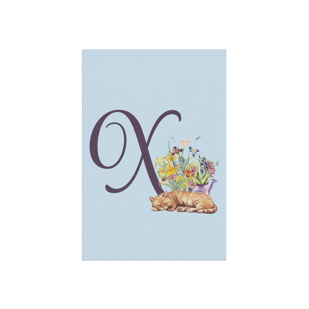 Monogram X Garden Flag