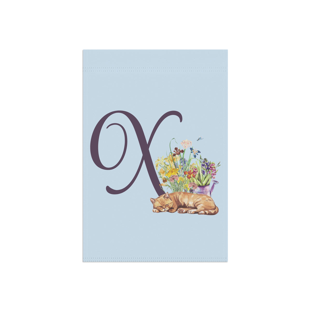 Monogram X Garden Flag