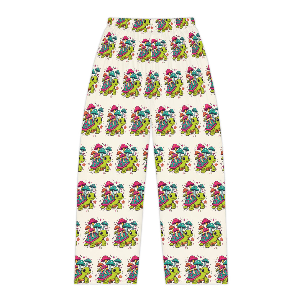 Whimsical Mushroom Turtle Pajama Pants