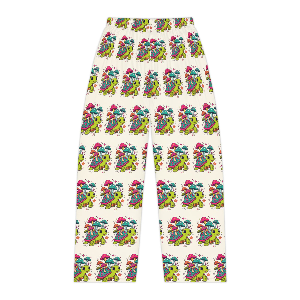 Whimsical Mushroom Turtle Pajama Pants