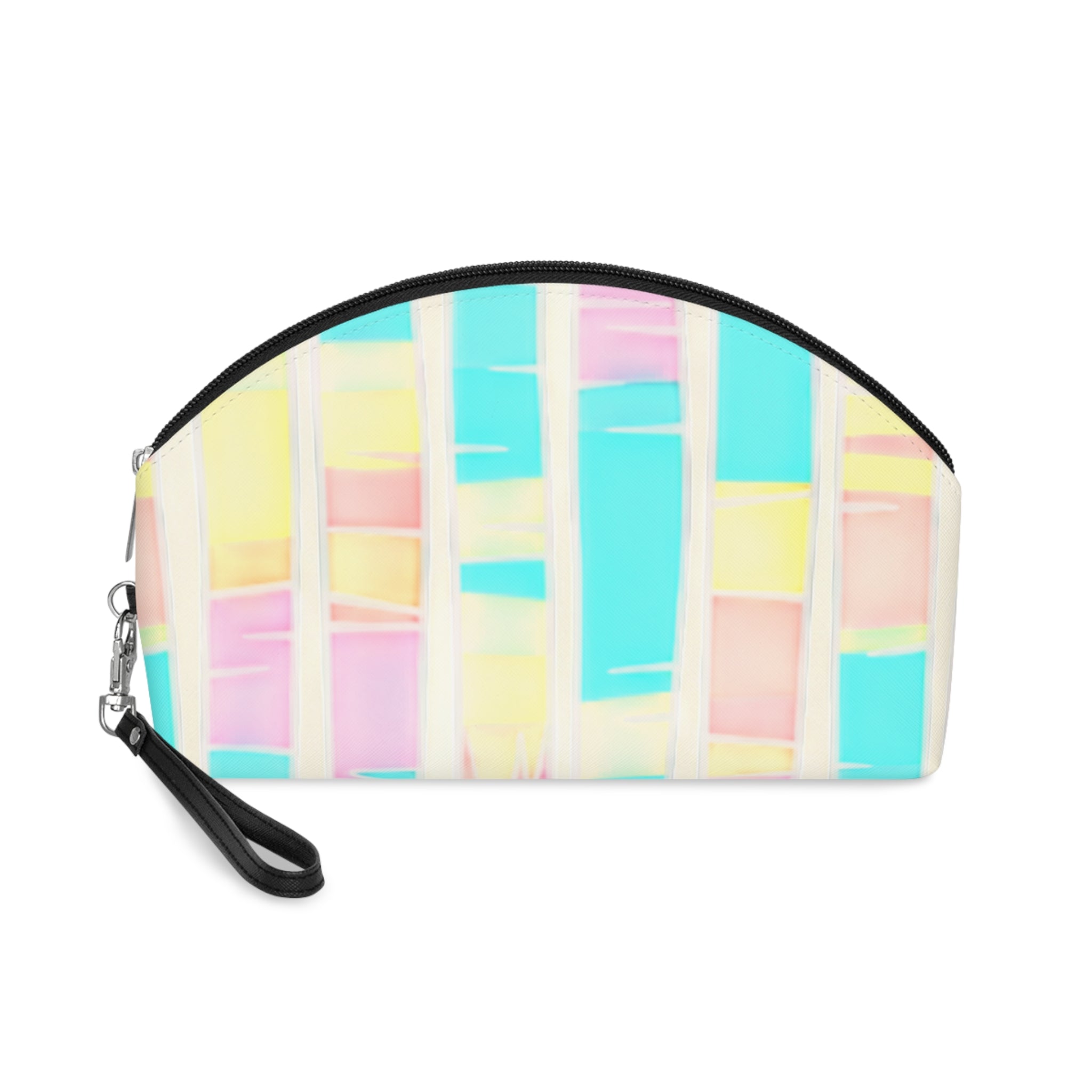 Cosmetic Pouch | Pastel Watercolor Stripe Makeup Bag