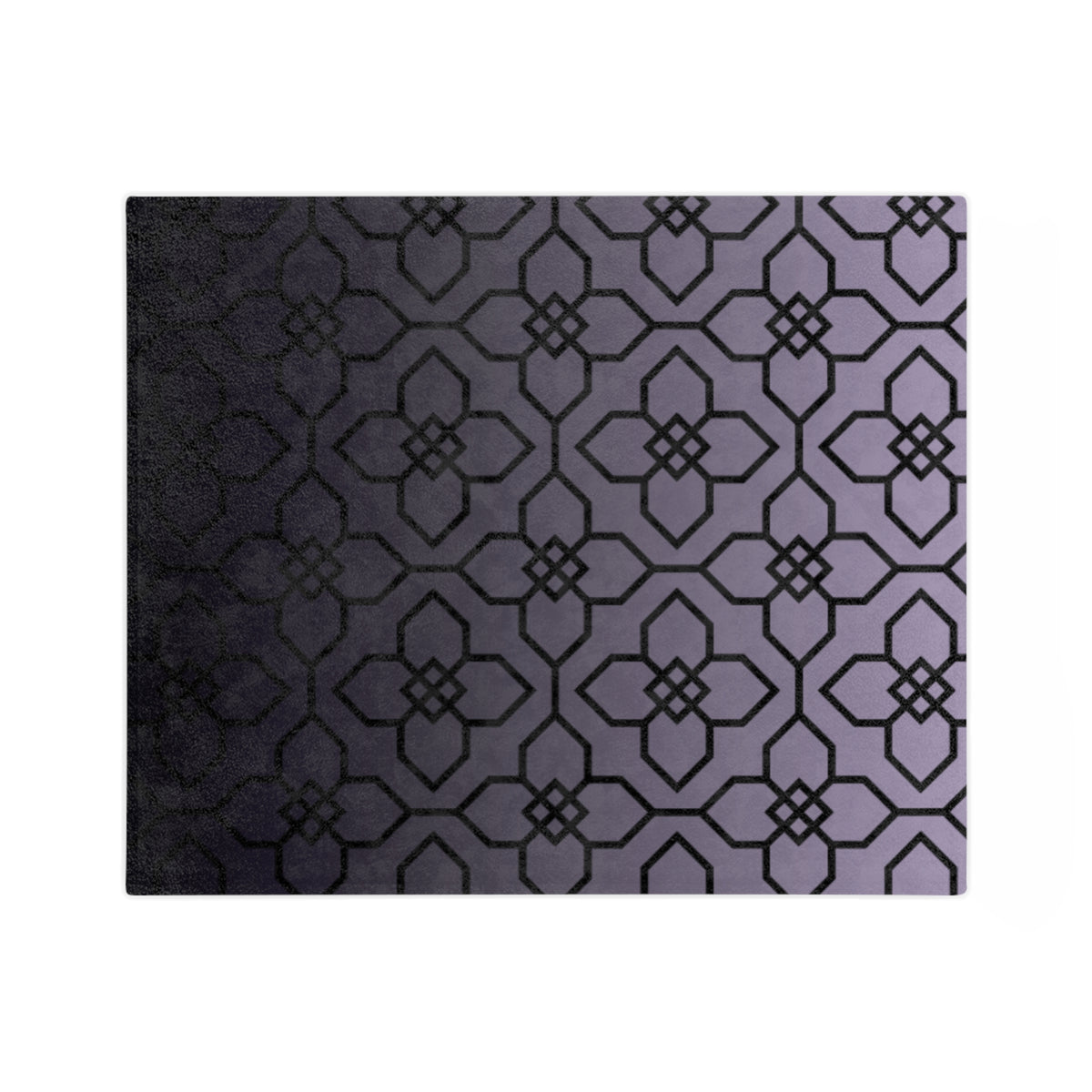 Vintage Floral over Charcoal Gradient Microfiber Throw