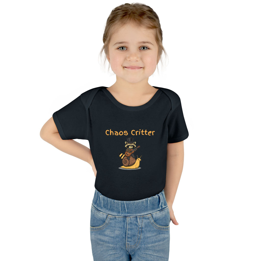 Baby Bodysuit | 'Chaos Critter' Playful Racoon Baby Onesie