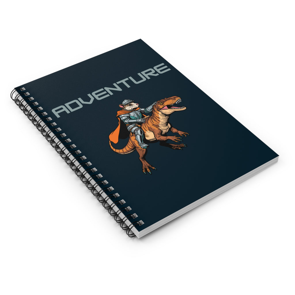 Journal | Adventure Knight Riding T-Rex Spiral Notebook