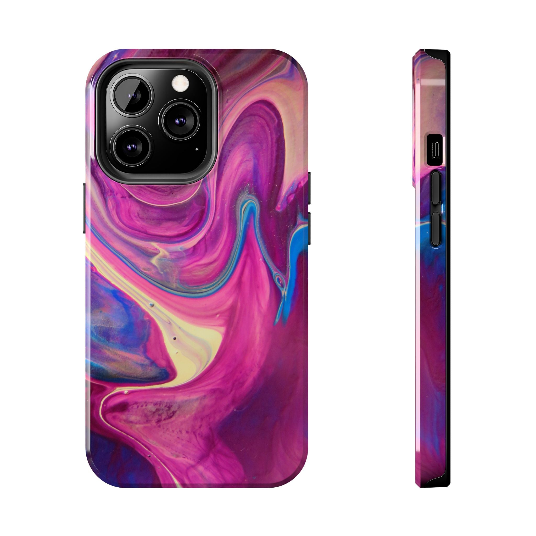Phone Case | Protective Artistic Paint Pour Design