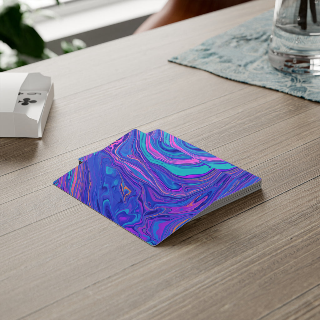 Playing Cards | Bright Bold Marbled Color Playing Deck