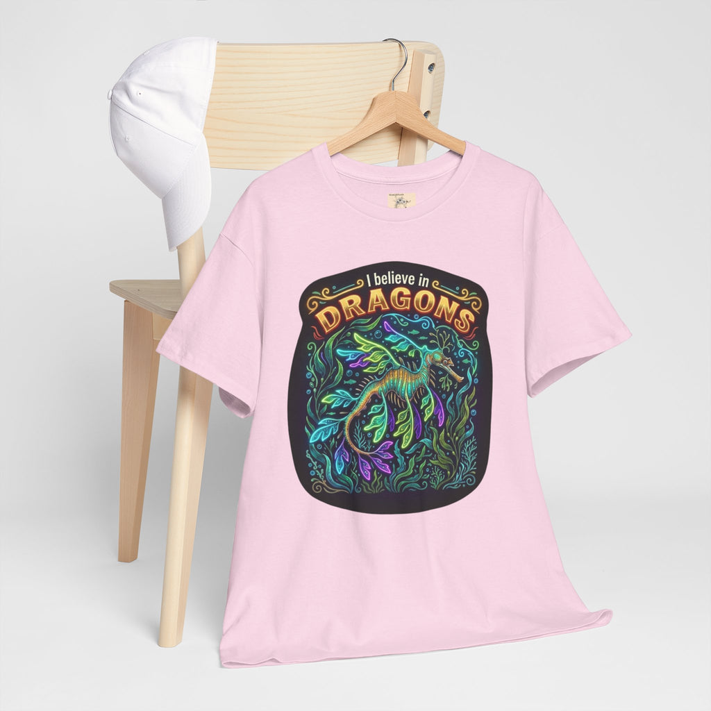 T-Shirt | 'I Believe in Dragons' Colorful Graphic Tee