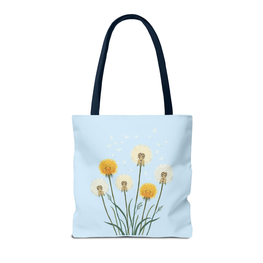 Tote Bag | Dandelions on Light Blue Background