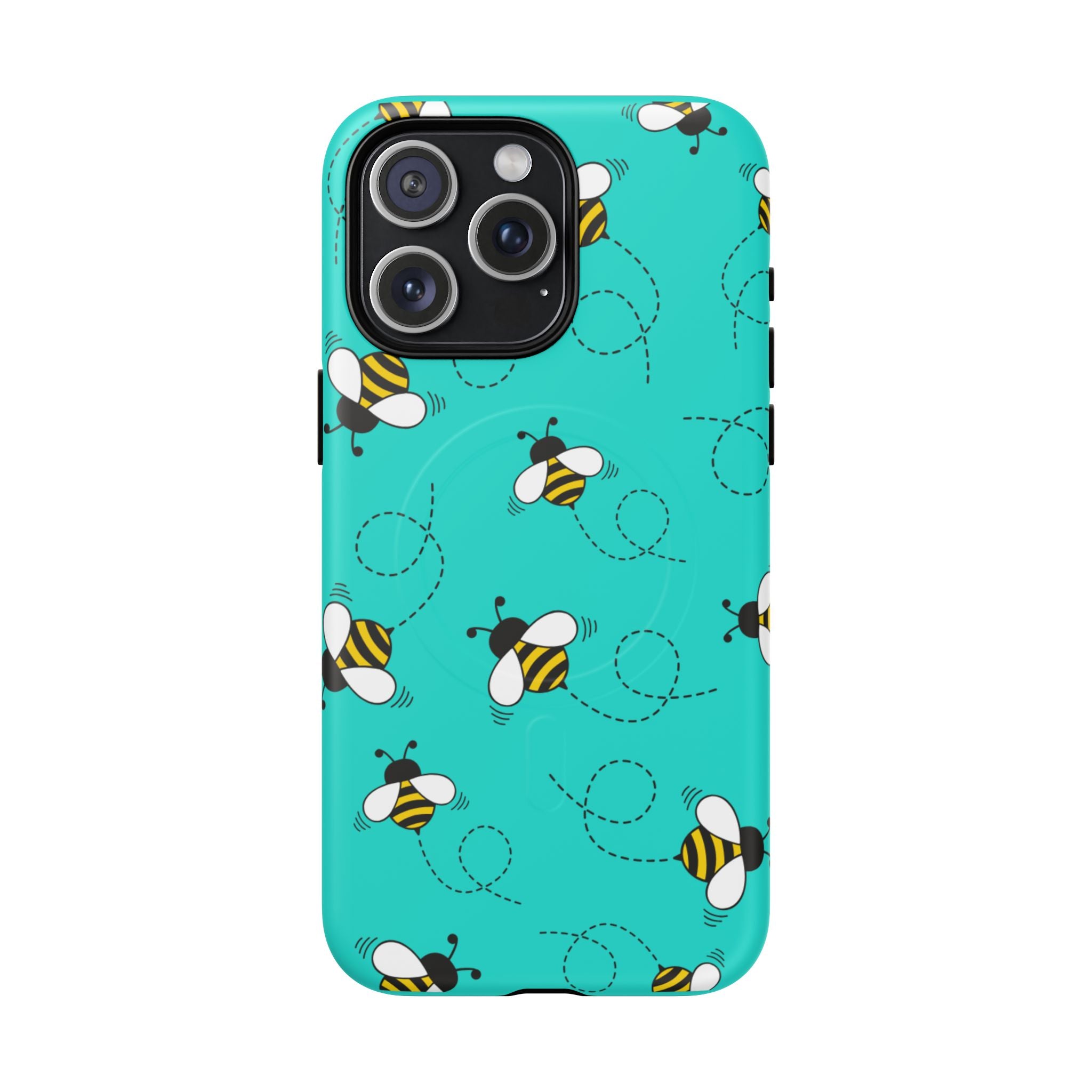 Phone Case | Cute Turquoise Bumblebee Tough Magnetic Phone Case