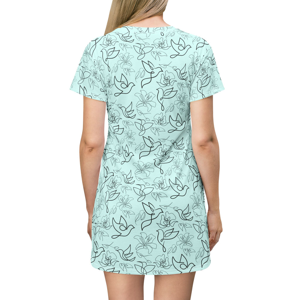 T-Shirt Dress | Mint Pastel Summer Casual Dress
