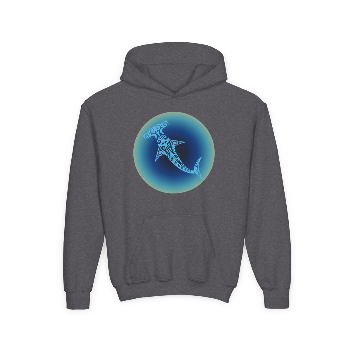 Tribal Hammerhead Youth Hoodie