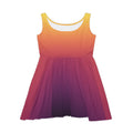 Women's Skater Dress | Gradient Summer Sunset Ombre Dress
