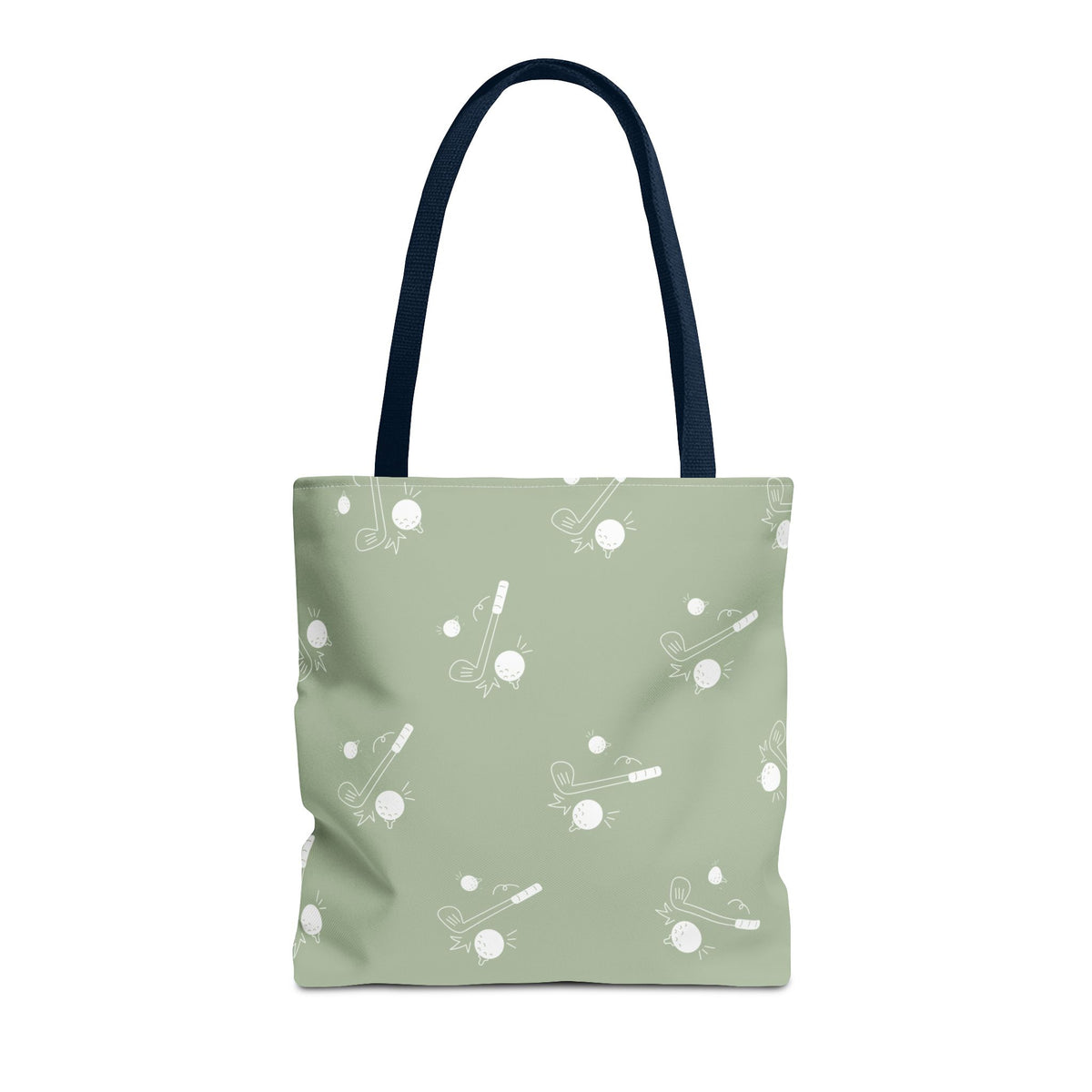 Sage Green and Golf Pattern Tote Bag