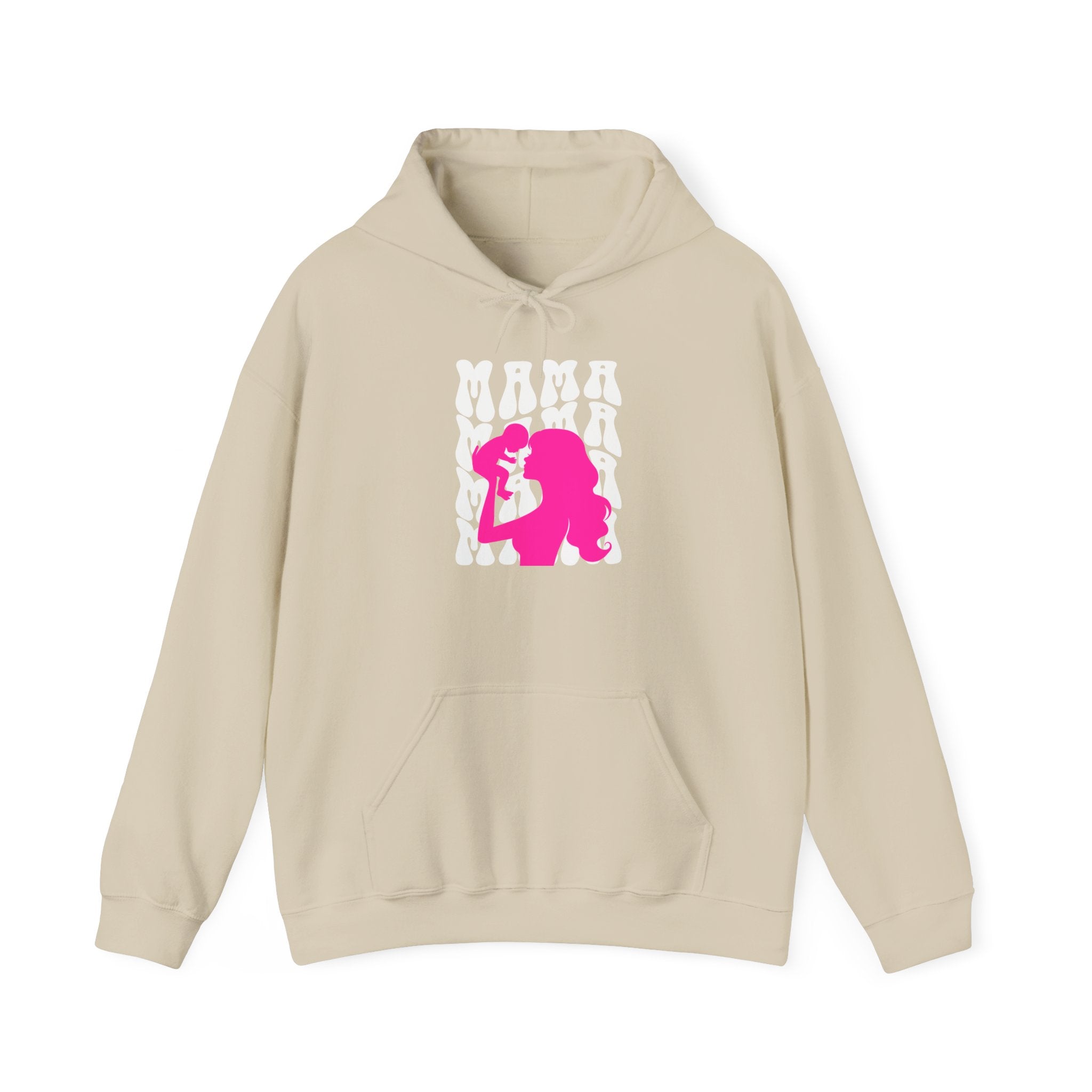 Hoodie | 'Mama' & Silhouette Pink Graphic