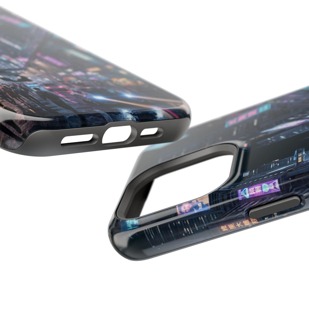 Phone Case | Cyberpunk City Magnetic Impact-Resistant Phone Cover