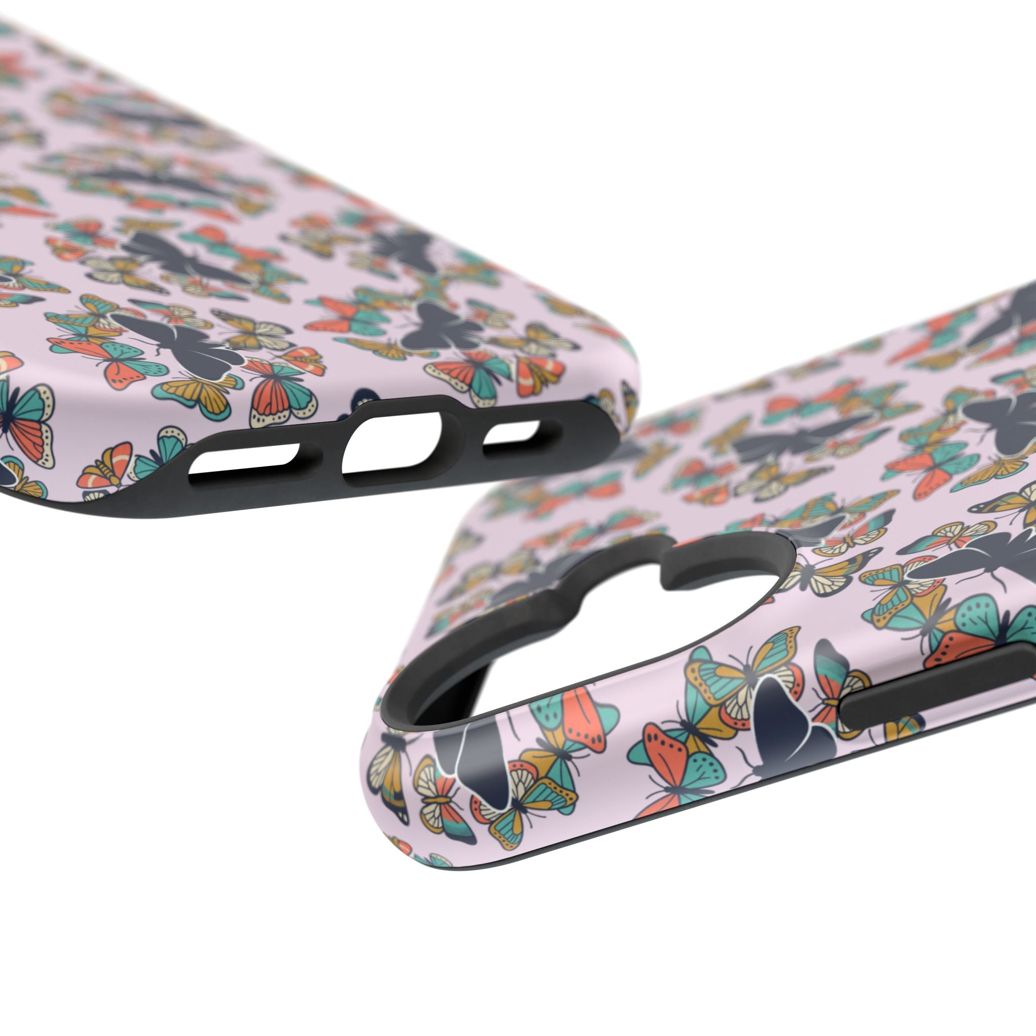 Phone Cases | Pastel Butterflies and Moths Pattern Magnetic Impact-Resistant Case