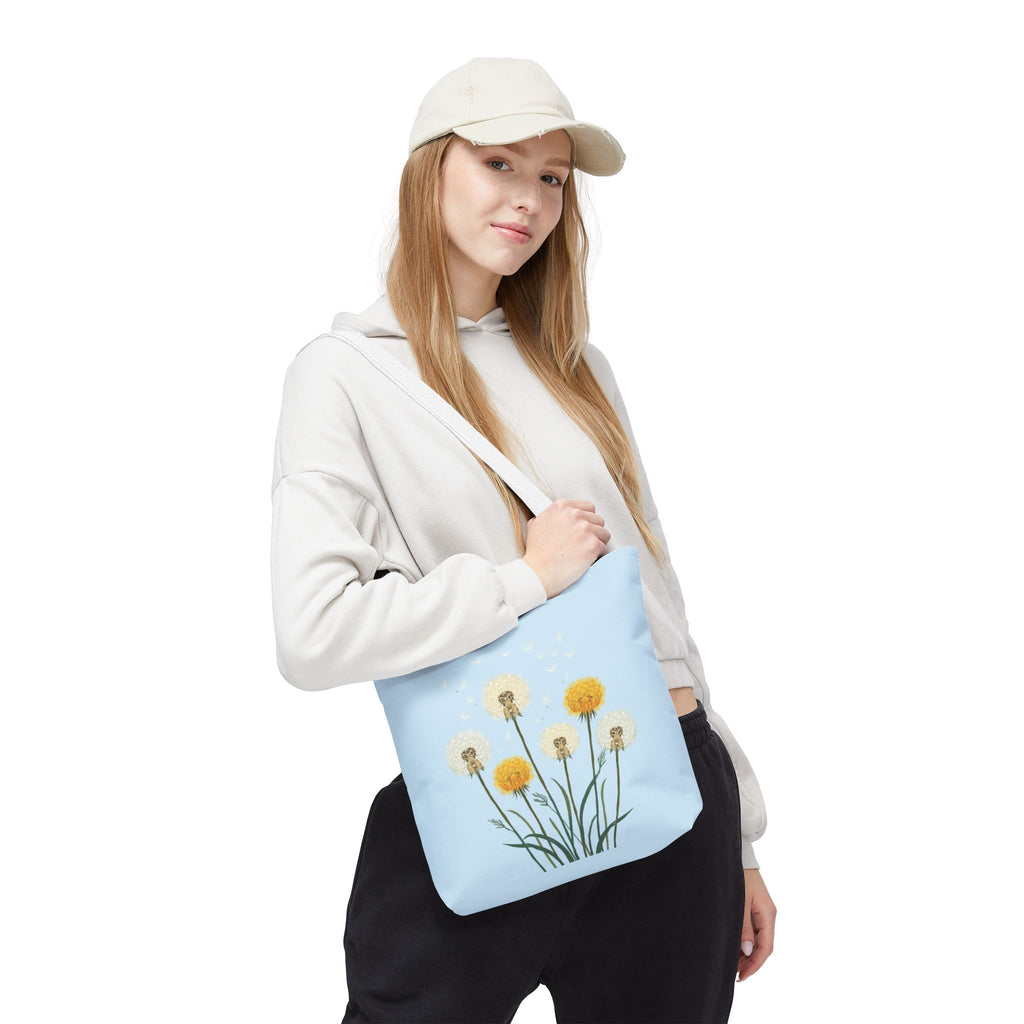 Tote Bag | Dandelions on Light Blue Background