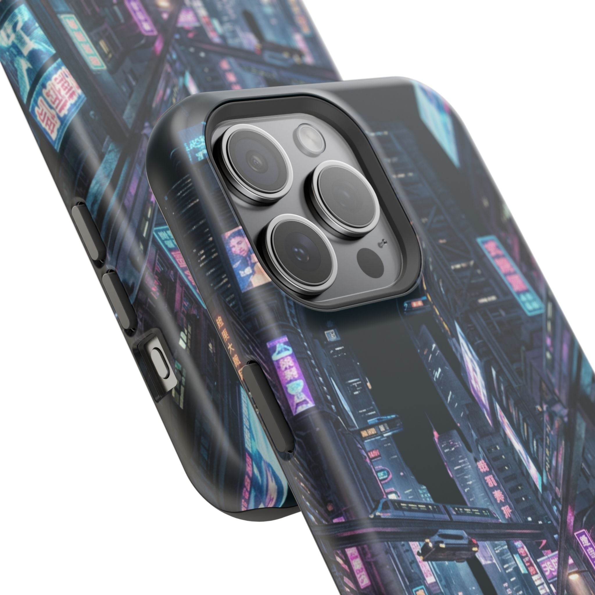 Phone Case | Cyberpunk City Magnetic Impact-Resistant Phone Cover