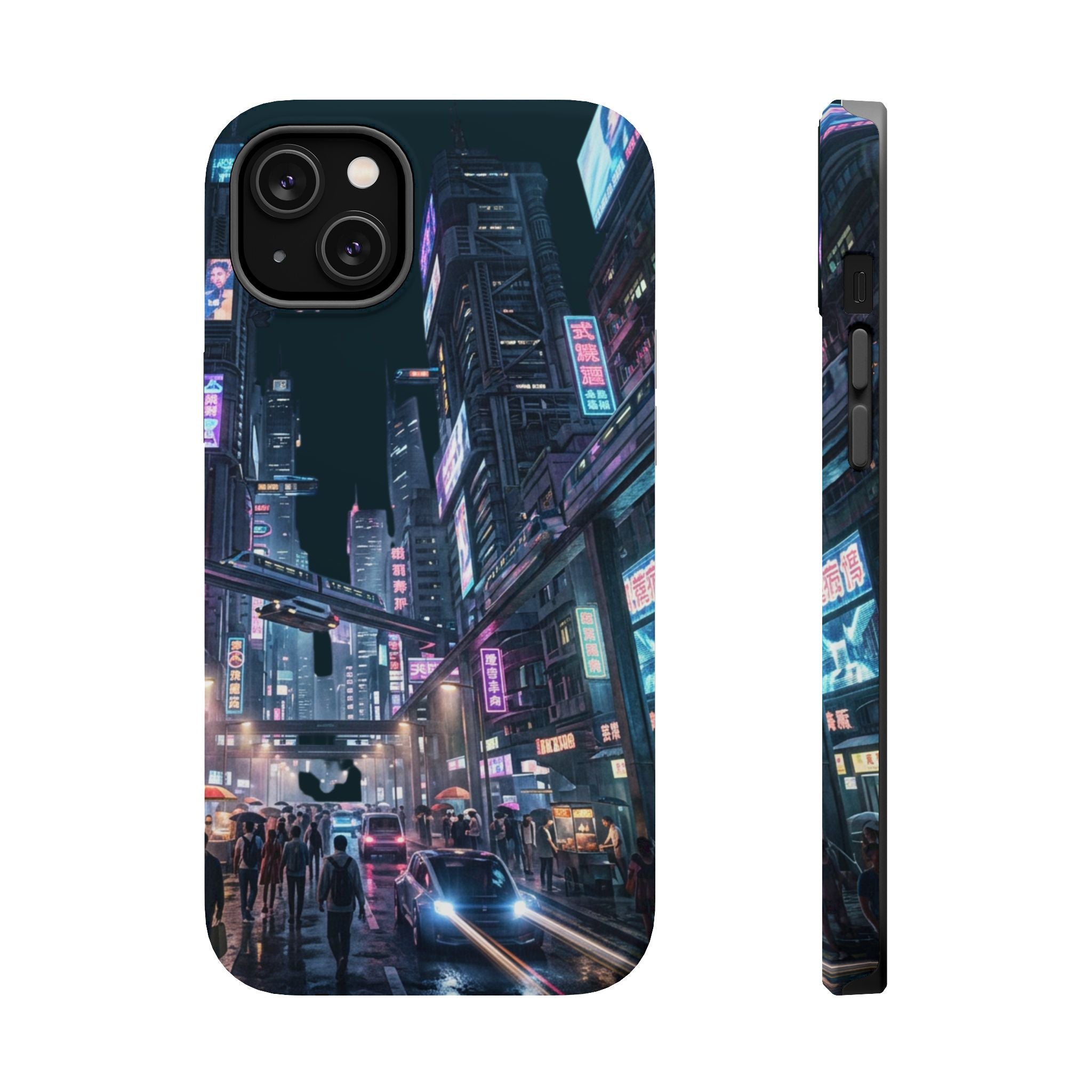 Phone Case | Cyberpunk City Magnetic Impact-Resistant Phone Cover