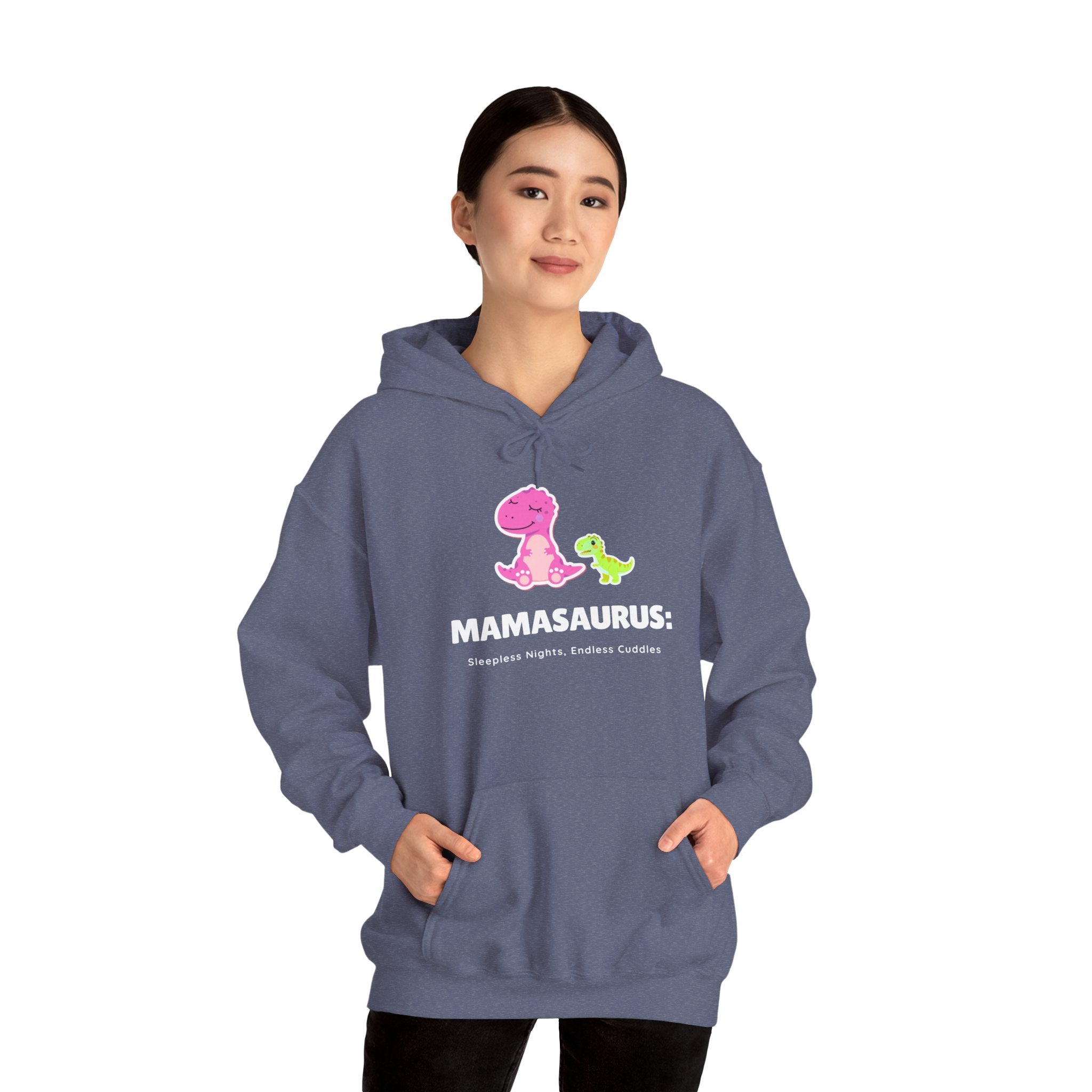 Hoodie | 'Mamasaurus' Pink Mama Dino with Baby Sweater