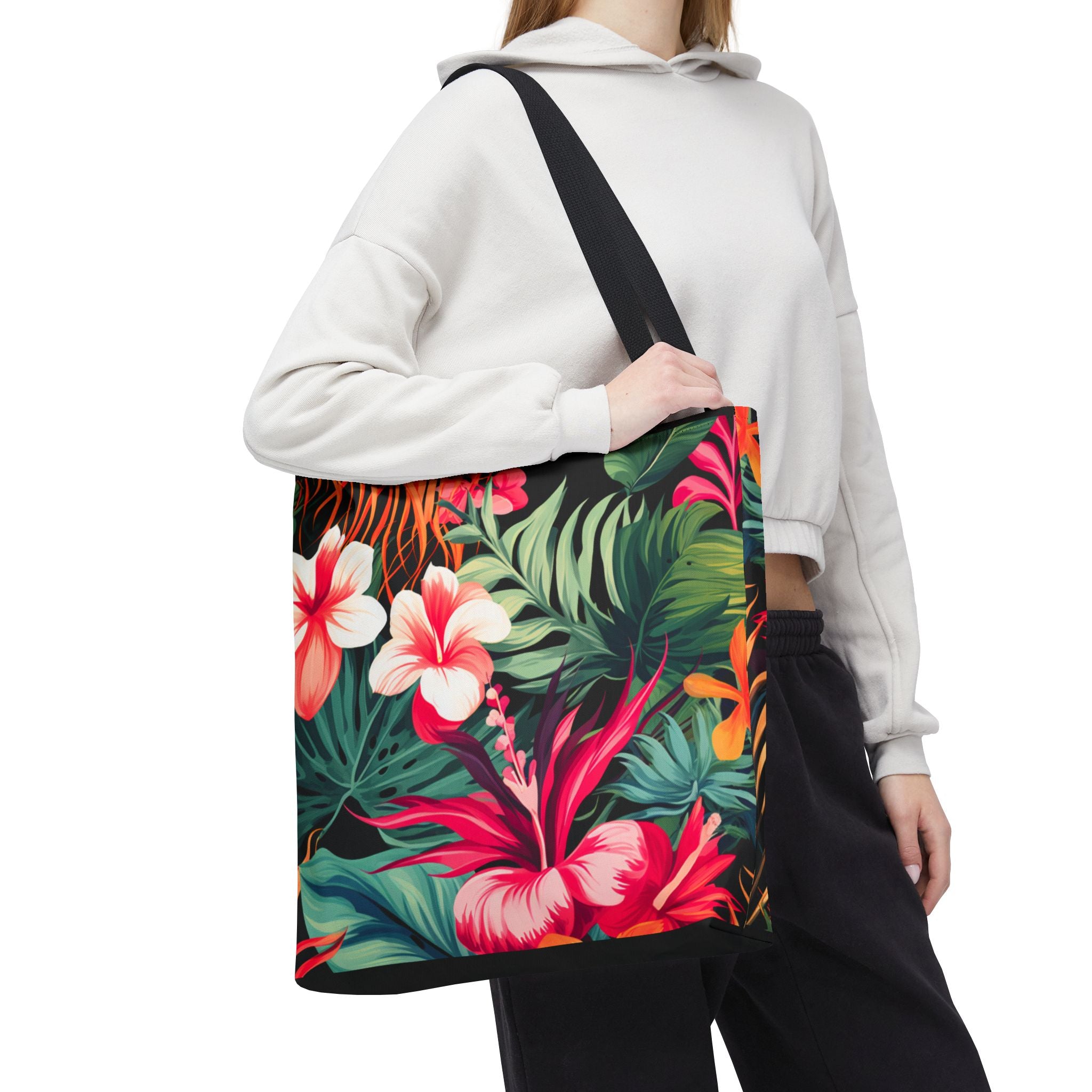 Tote Bag | Vibrant Tropical Beach & Market Tote