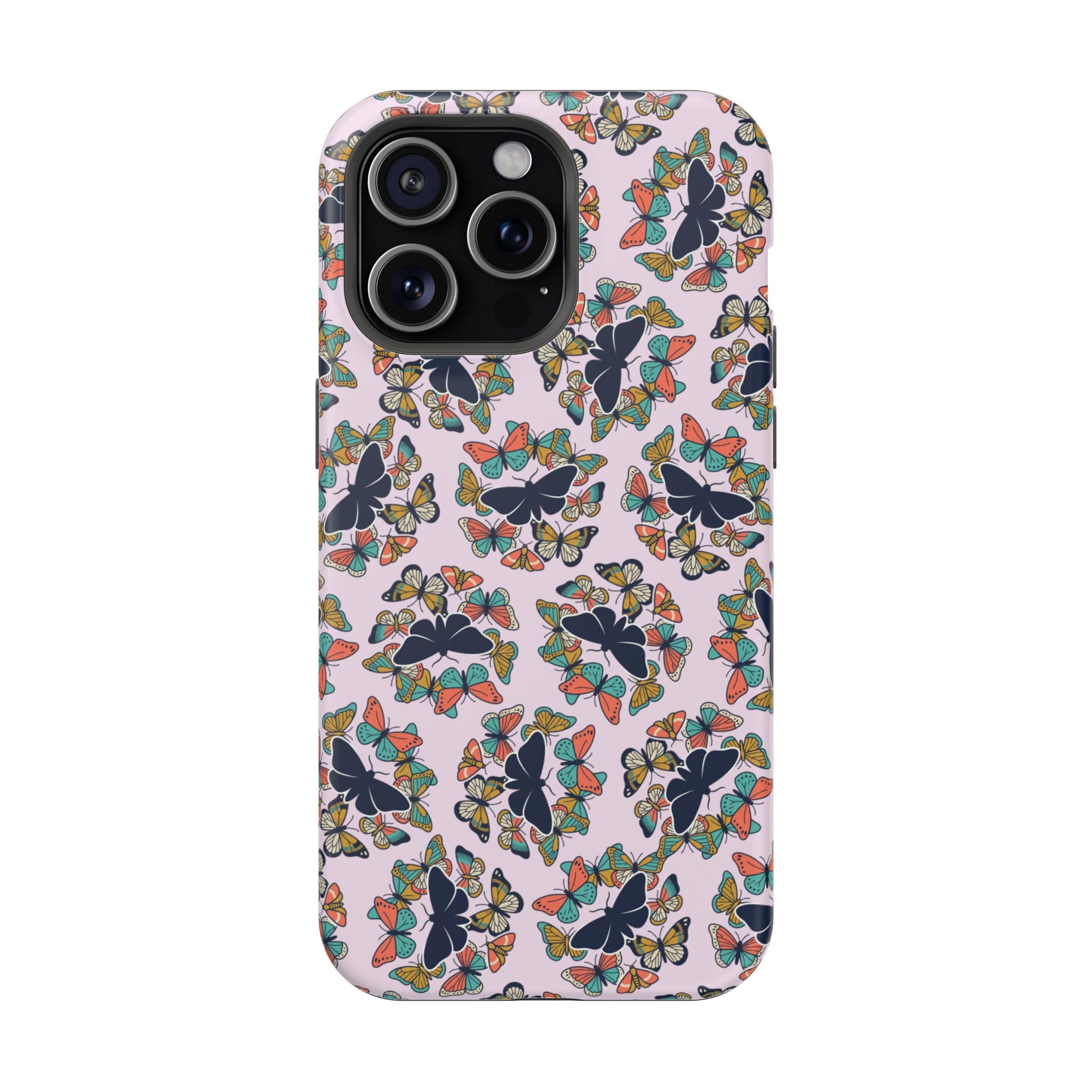 Phone Cases | Pastel Butterflies and Moths Pattern Magnetic Impact-Resistant Case