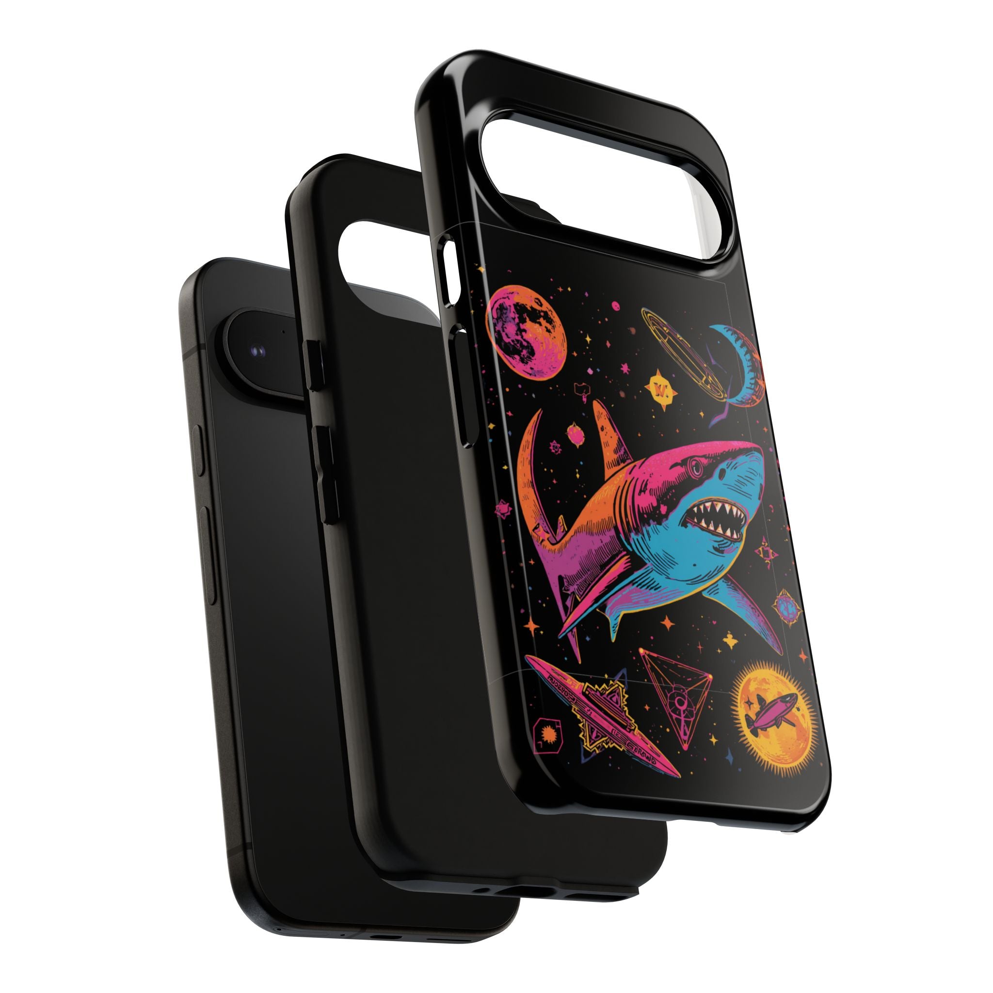 Phone Cases | Neon Space Shark Case