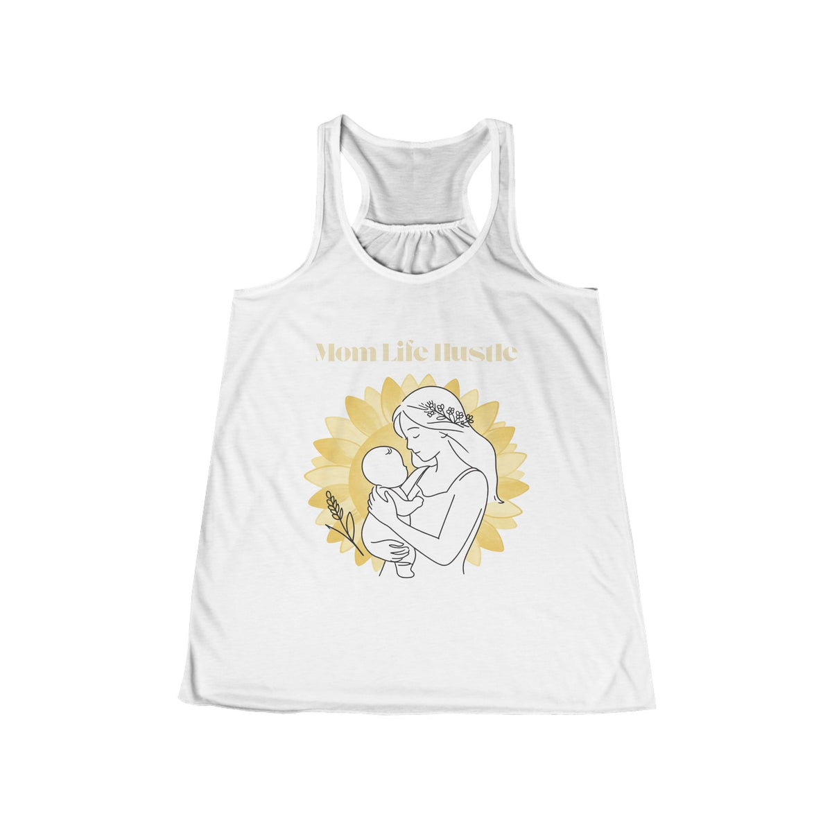 Sunflower Mom Racerback Tank Top