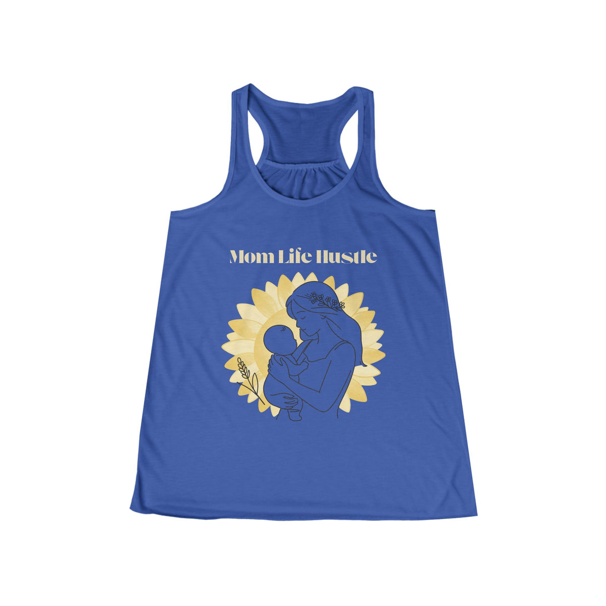 Sunflower Mom Racerback Tank Top