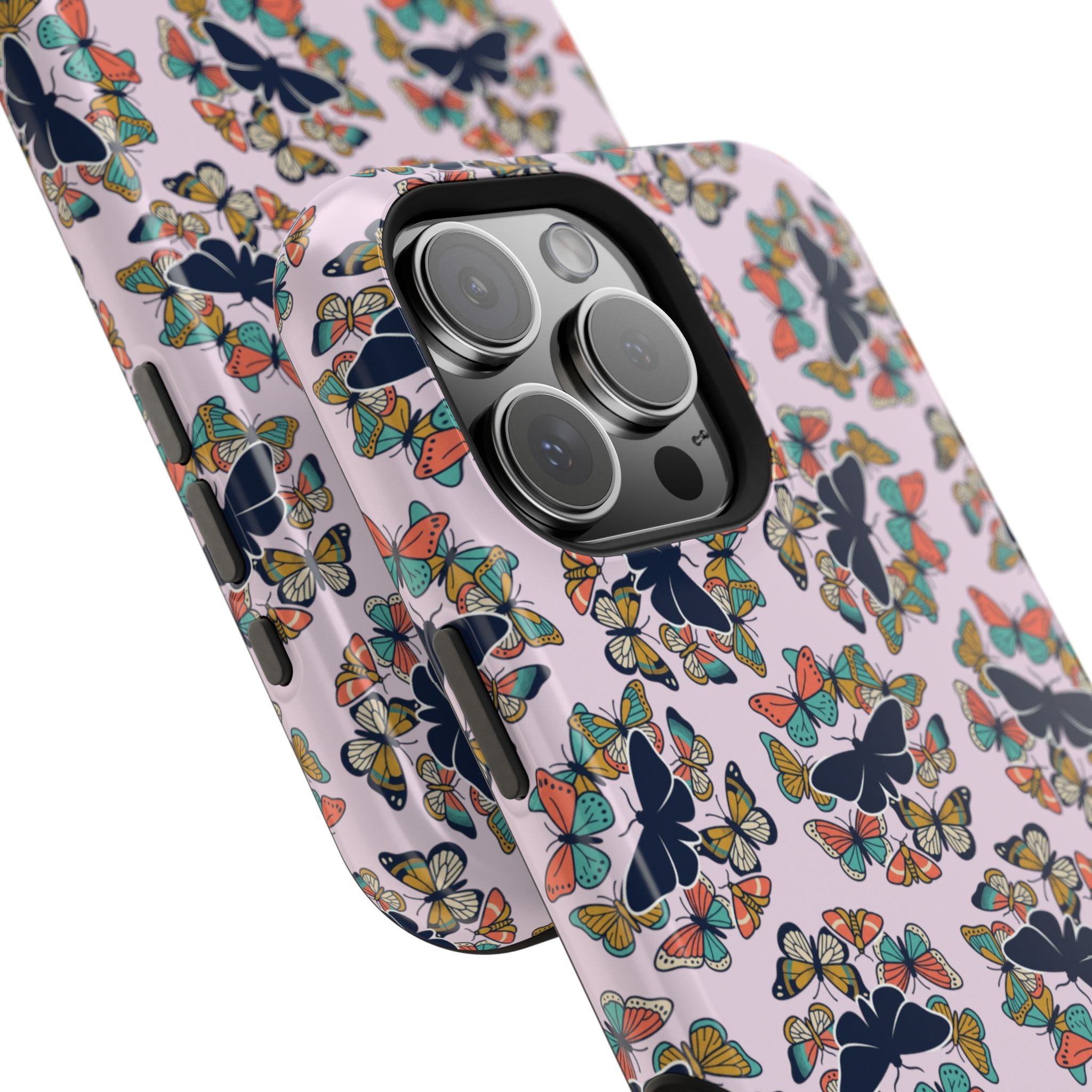 Phone Cases | Pastel Butterflies and Moths Pattern Magnetic Impact-Resistant Case