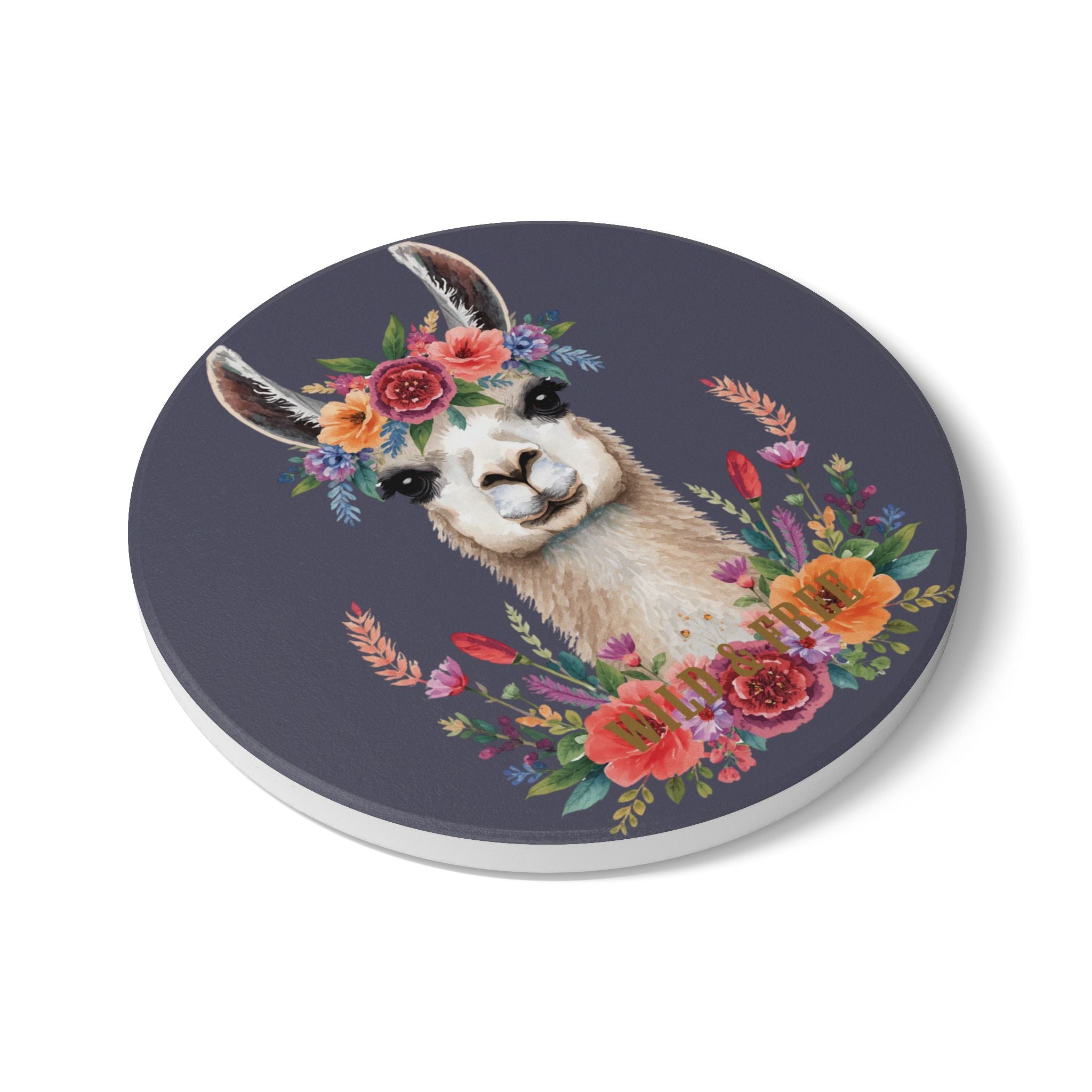 Coasters | Cute Boho Llama Ceramic Drink Coasters