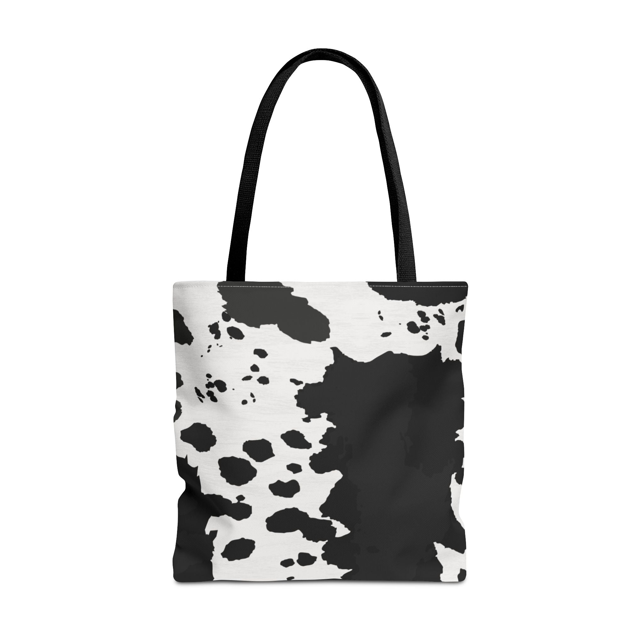 Tote Bag | Black & White Cow Print Patterned Shoulder Tote