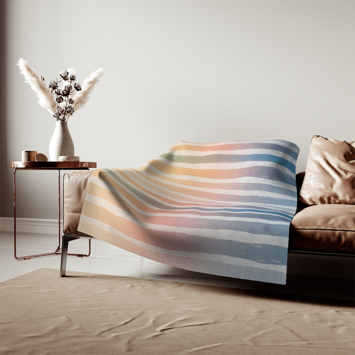 Sunrise Stripes Sweatshirt Blanket