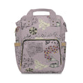 Diaper Backpack | Multifunctional Baby Bag with Vintage Gramophone & Sheet Music Print