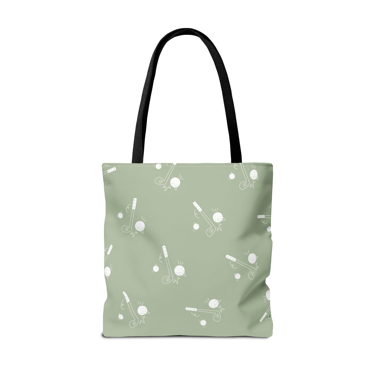 Sage Green and Golf Pattern Tote Bag